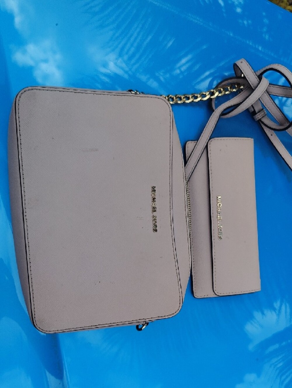 Michael Kors Beige Crossbody Bag and Wallet Set - Picture 7 of 7